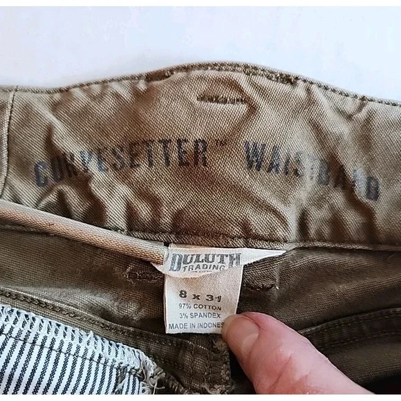Duluth Trading Cargo‎ Pant Curvesetter Canvas Utility Casual Brown Womens 8x31 - Picture 6 of 16